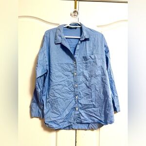 Primark Women’s Blue Button-Down Shirt